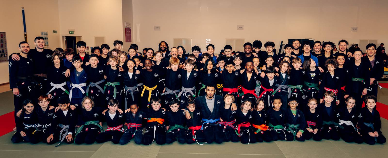 The whole Ninja School community gathered on the mats