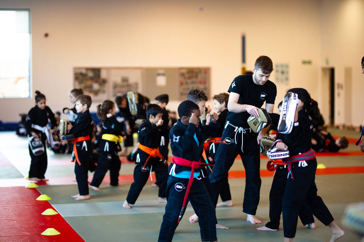 Young students with their instructor